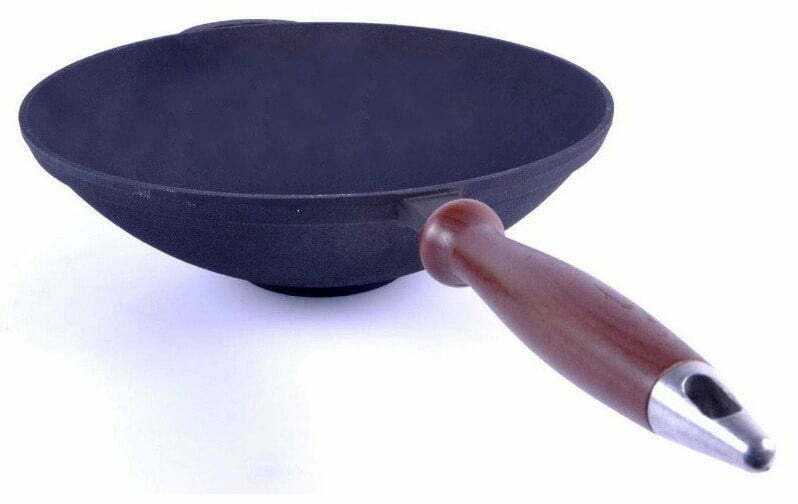 ВОК сковорода чугунная с деревянной ручкой 26 см купить онлайн