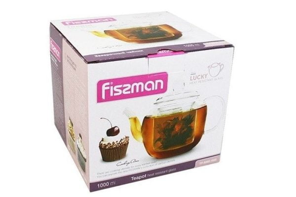 Заварочный стеклянный чайник 1 л Fissman Lucky 9360