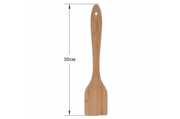 Кухонная лопатка Fissman бамбук 30 см низкая цена