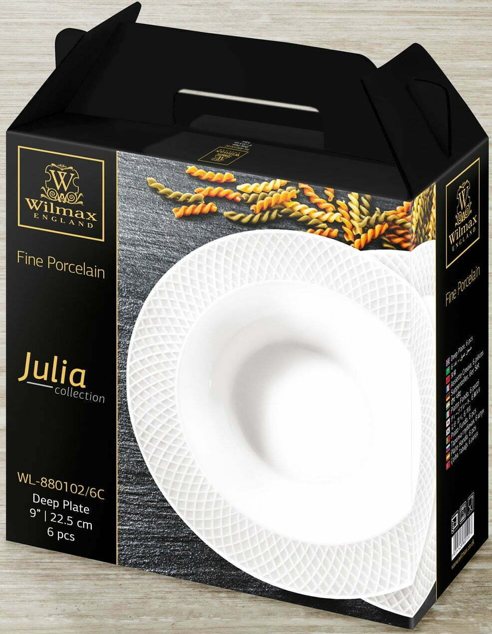 Набор глубоких тарелок Wilmax Julia Vysotskaya 22,5 см WL-880102-JV/2C низкая цена