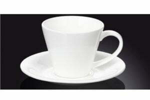 Чашка чайная фарфоровая с блюдцем Wilmax 180 мл WL-993004
