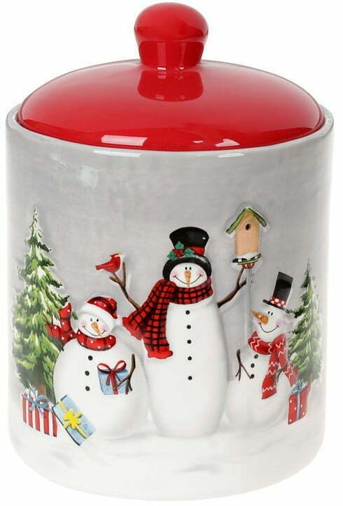 Банка керамическая Веселые снеговики 1100 мл BonaDi 811-003 купить недорого онлайн