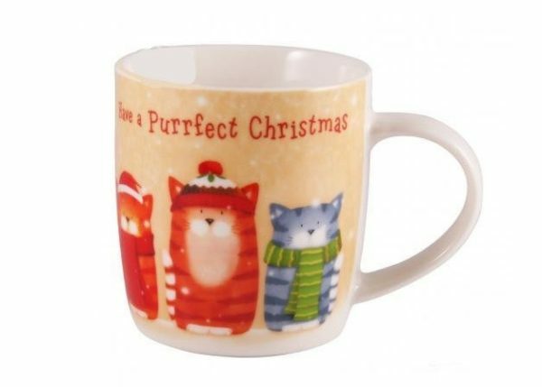 Чашка Milika 390 мл Merry Christmas Purrfect Christmas M0520-NY13