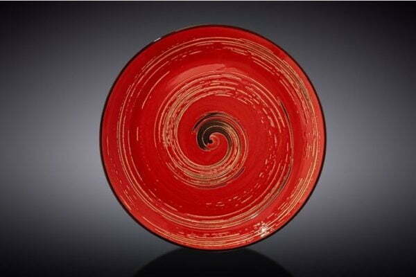 Тарелка десертная Wilmax Spiral Red 20,5 см WL-669212 / A