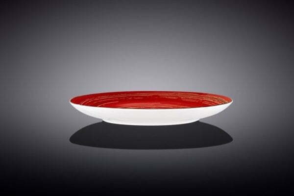 Тарелка десертная Wilmax Spiral Red 20,5 см