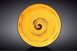 Тарелка десертная Wilmax Spiral Yellow 205 мм WL-669412 / A