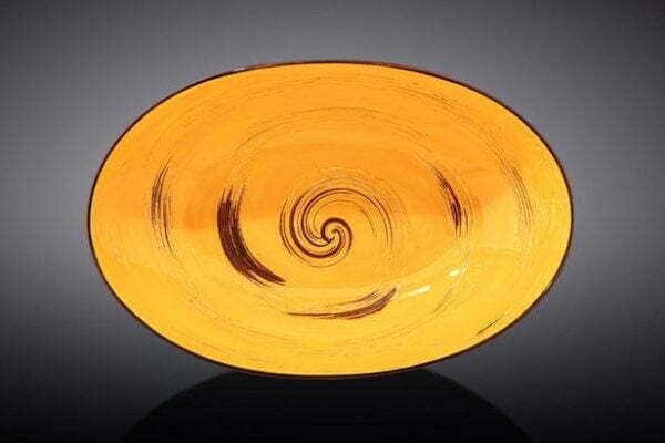 Блюдо глубокое Wilmax Spiral Yellow 25х16,5х6 см WL-669440 / A