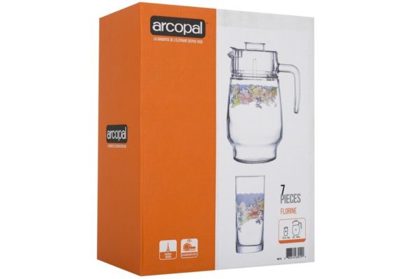 Кувшин со стаканами Arcopal Florine 7 предметов