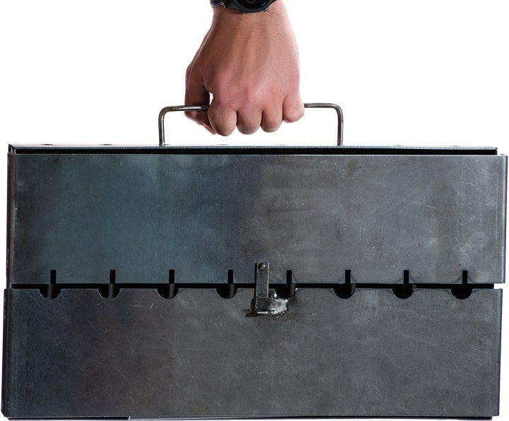 Мангал стальной чемодан на 8 шампуров Металл-завод MЧ2-8 купить в Киеве