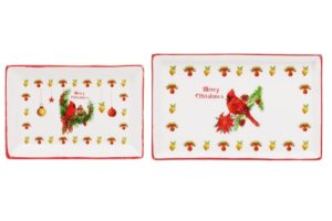 Набор BonaDi из 3 шт фарфоровых тарелочек Merry Christmas 283-109