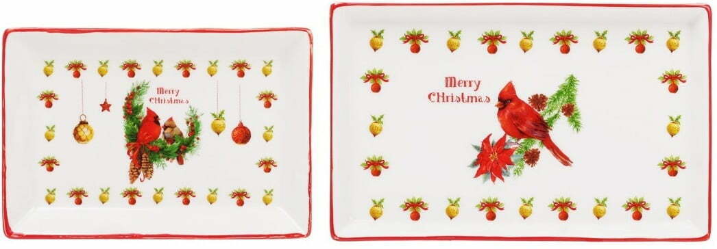 Набор BonaDi из 3 шт фарфоровых тарелочек Merry Christmas 283-109 купить в Киеве